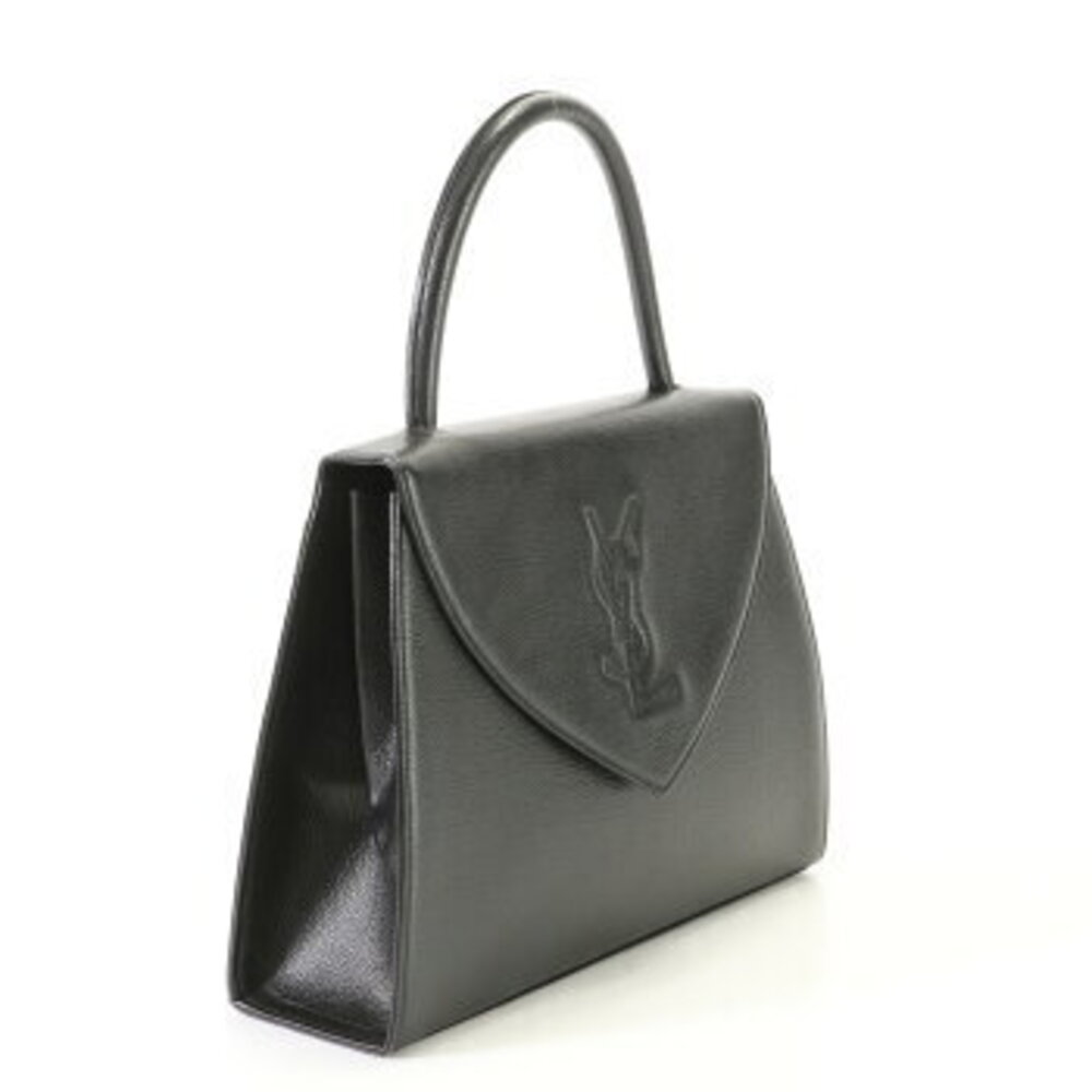 Yves Saint Laurent Cassandra leather handbag top handle shoulder strap - Picture 3 of 14